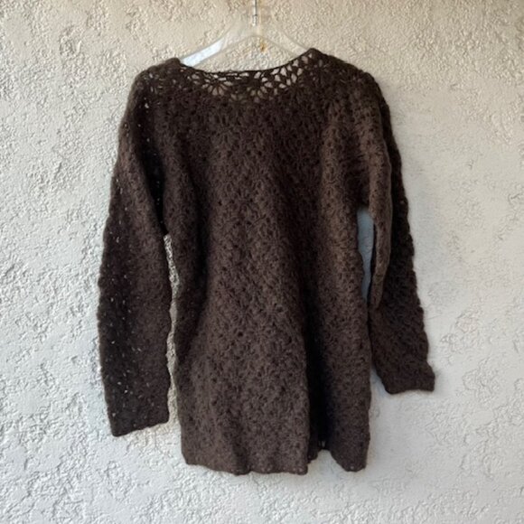 Vintage Anthropologie Crocheted Mohair Sweater - Picture 3 of 6